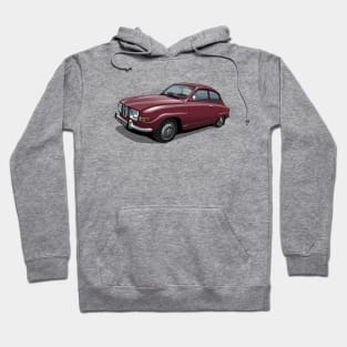 1971 Saab 96 saloon in torreador red Hoodie